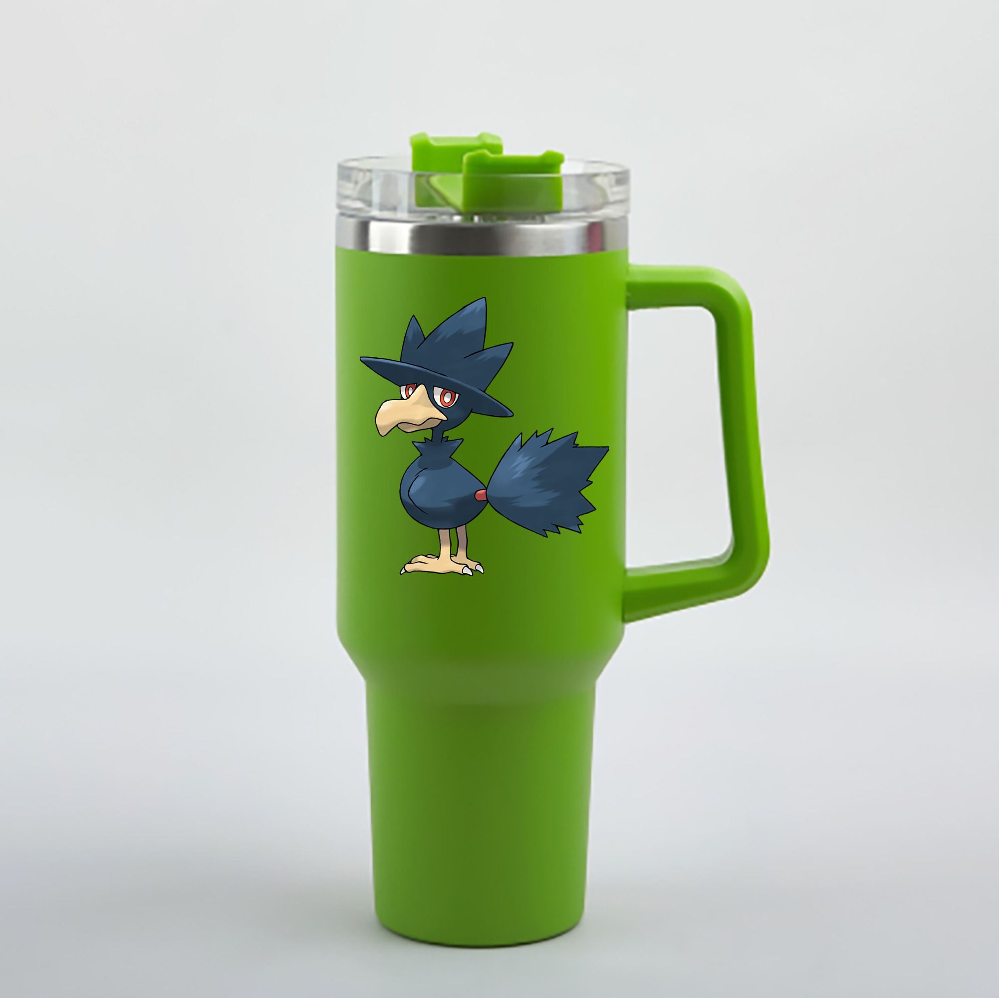 （画像用） ポケットモンスター Pokémon 1200mL車用タンブラー - クリスタルステッカー（プラスチックストロー付き）